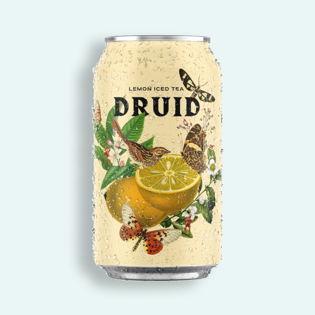 Druid Lemon Iced Tea — Té helado sabor limón (355 ml) 24 Ud.