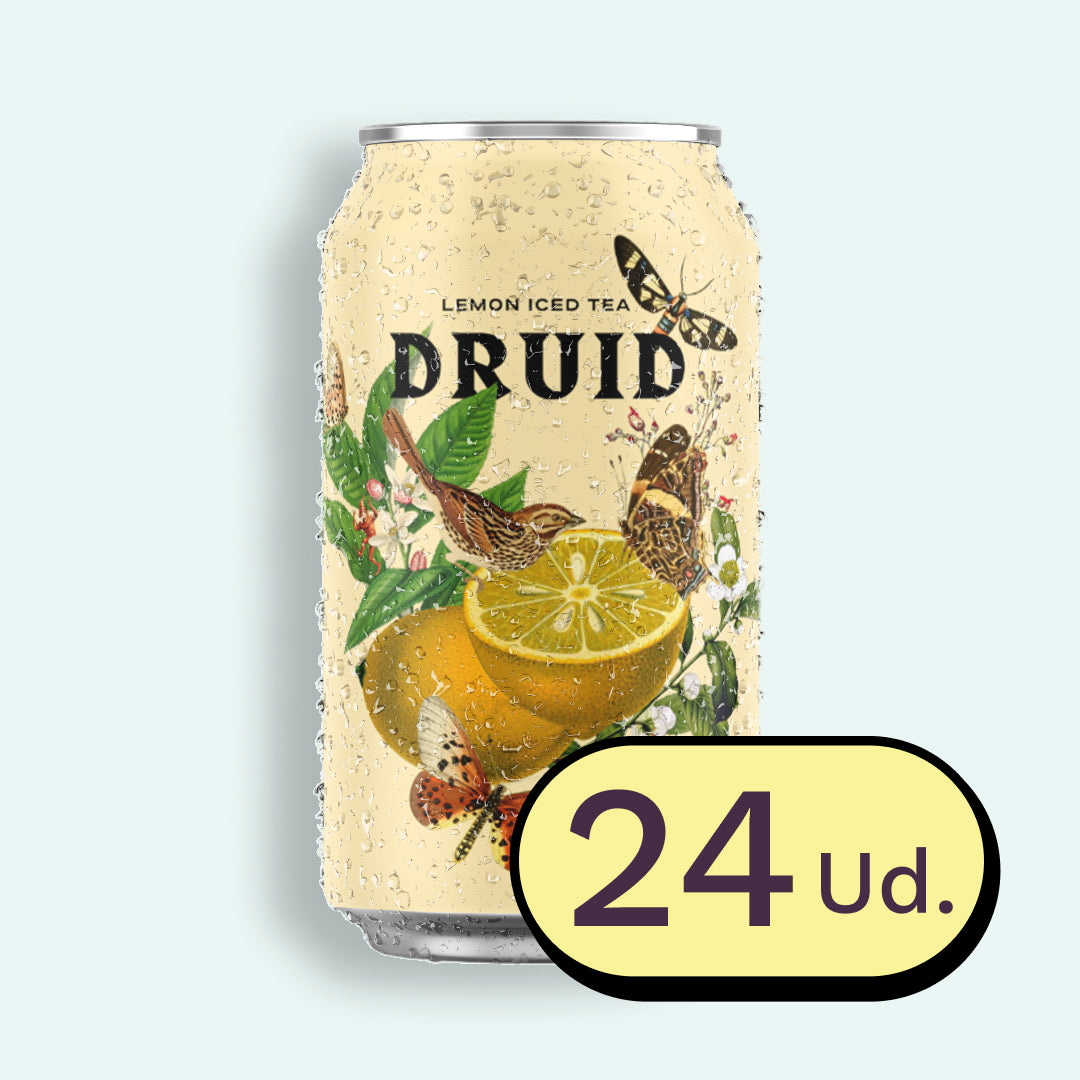Druid Lemon Iced Tea — Té helado sabor limón (355 ml) 24 Ud.